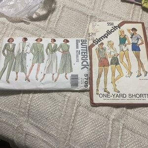 Vintage Sewing Patterns Butterick and Simplicity Pattern